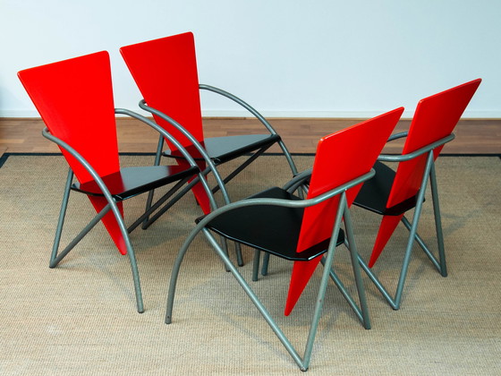 Image 1 of Postmodern dining room chairs by Klaus Wettergren