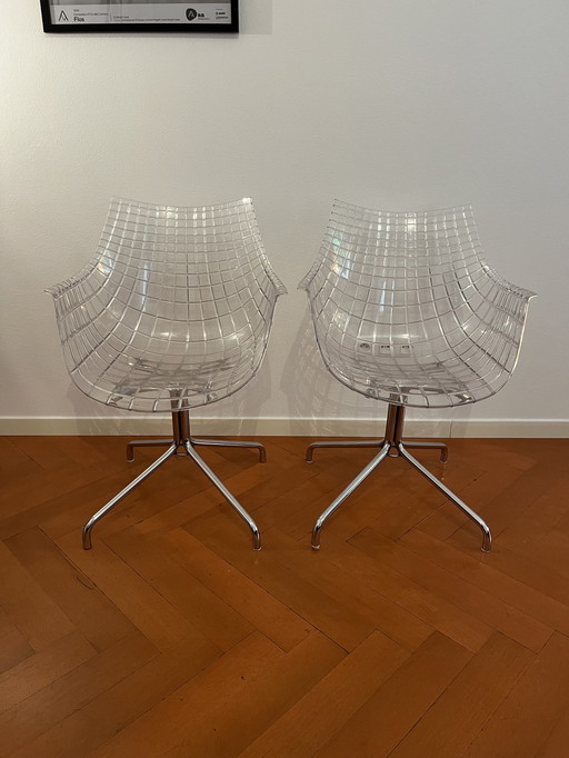 2x Meridiana Chairs By Christophe Pillet For Driade