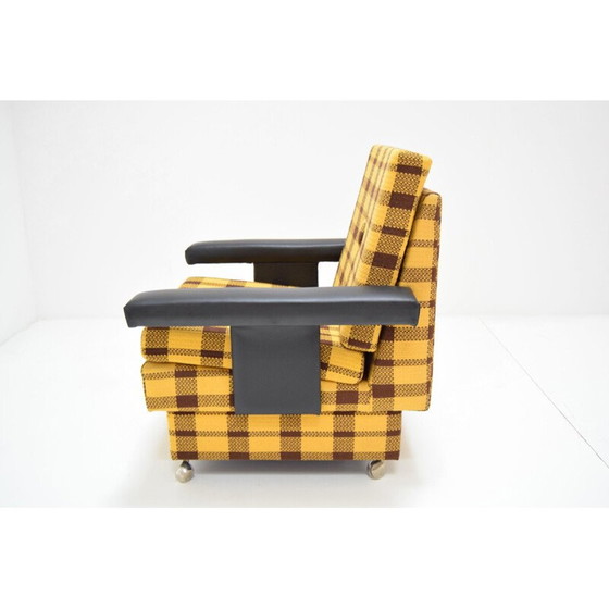 Image 1 of Vintage armchair with wheels 1970
