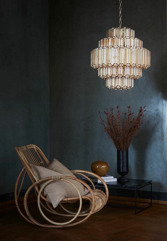 Image 1 of Eichholtz Vittoria S Chandelier Ø 66 Cm, Gold Glass