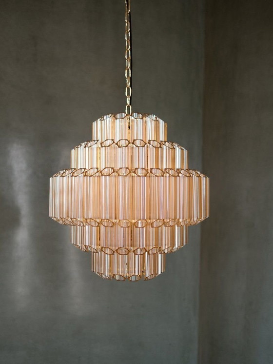 Image 1 of Eichholtz Vittoria S Chandelier Ø 66 Cm, Gold Glass