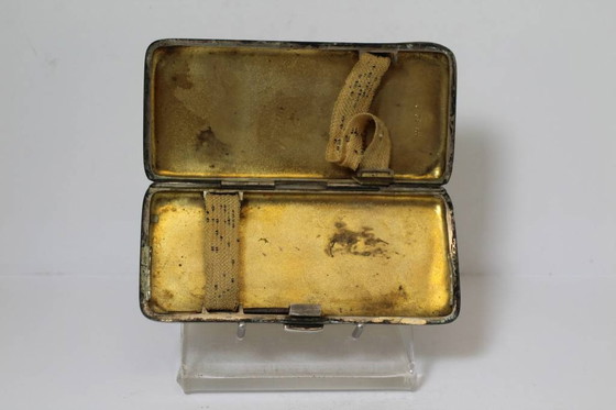 Image 1 of Etui à cigarettes en argent émaillé allemand