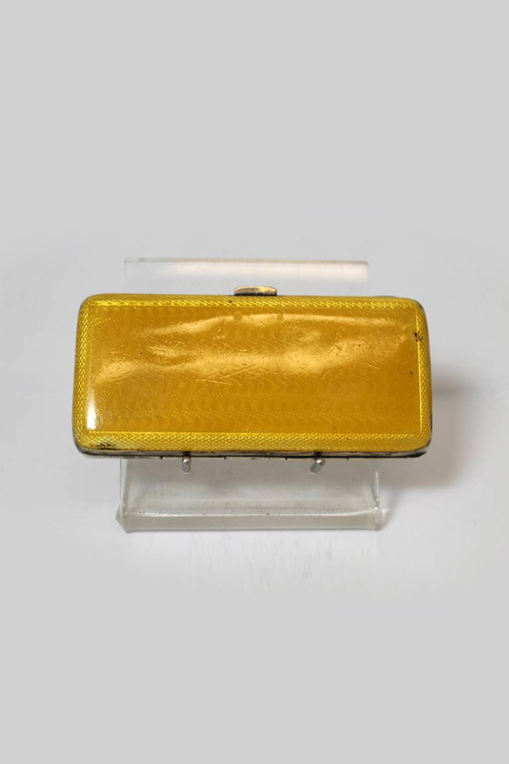 Image 1 of Silver German enameled cigarette case