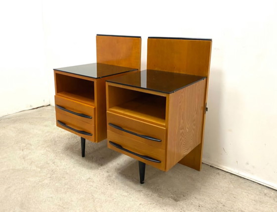 Image 1 of 2 comodini Mojmir Požar, vintage cechi degli anni '60 