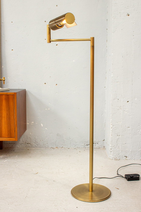 Image 1 of Swisslamps Haloprofil Frauenknecht Lampadaire Vintage en laiton