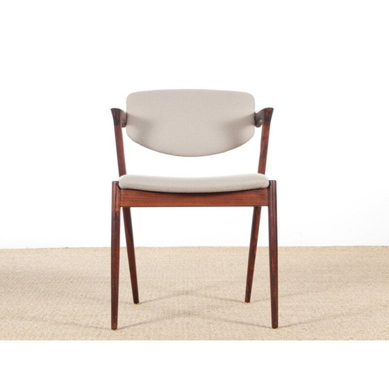 Image 1 of Set of 8 chairs in oak, model 42, Kai Kristiansen