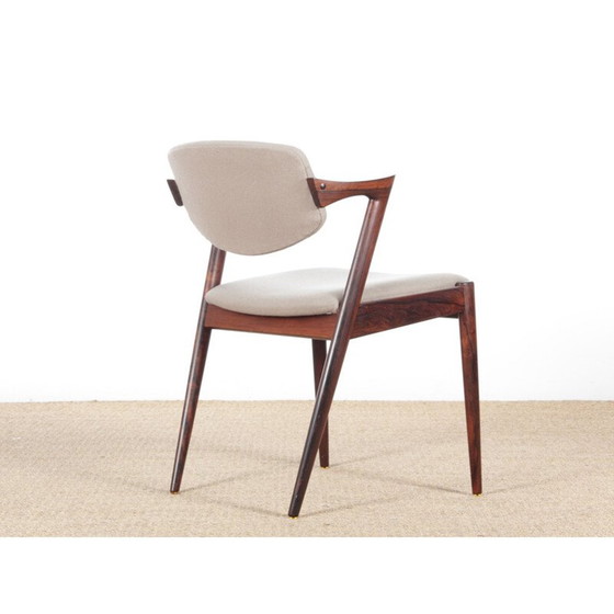 Image 1 of Set of 8 chairs in oak, model 42, Kai Kristiansen