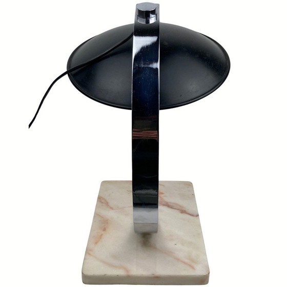 Image 1 of Desk Or Table Lamp With Pink Marble Base, 1950S