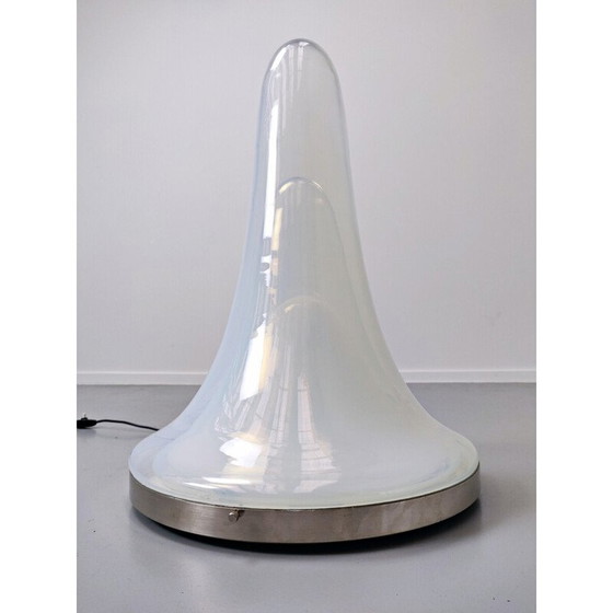 Image 1 of Lampada da tavolo vintage in vetro di Murano di Carlo Nason per Mazzega, Italia 1969