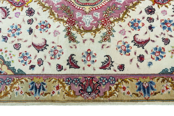 Image 1 of Hand-knotted Tabriz 50 Raj With Silk - 87 X 60 Cm