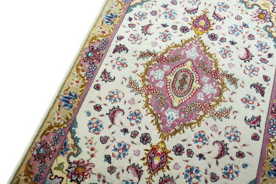 Image 1 of Hand-knotted Tabriz 50 Raj With Silk - 87 X 60 Cm