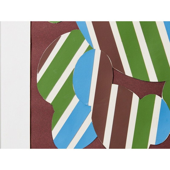 Image 1 of Vintage painting "Pelouse perturbe" by Guy de Rougemont, 1971