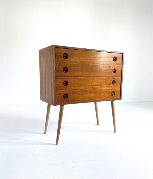 Teak chest of drawers