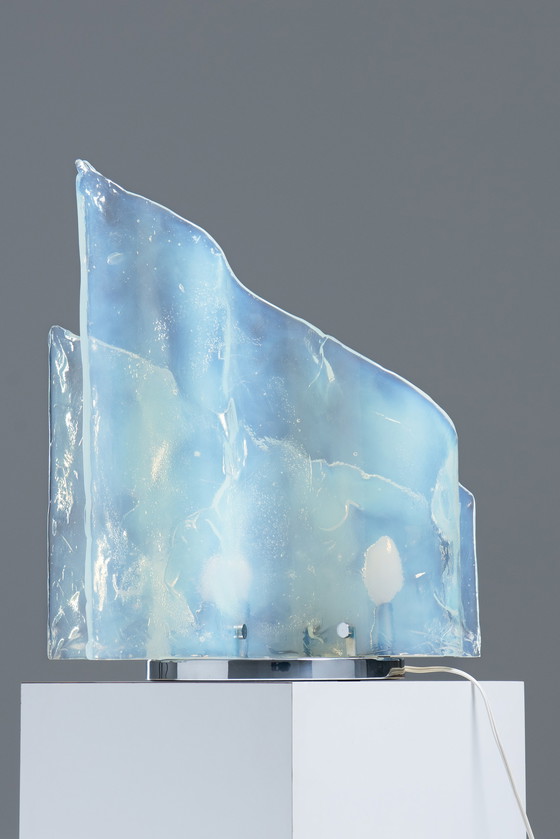 Image 1 of opalescent table lamp - CARLO NASON