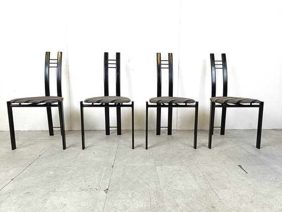 Image 1 of 4x Post modern dining chairs