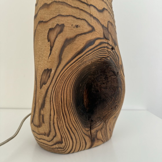 Image 1 of Brutalist tree trunk lamp base