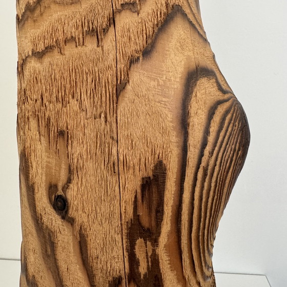 Image 1 of Brutalist tree trunk lamp base