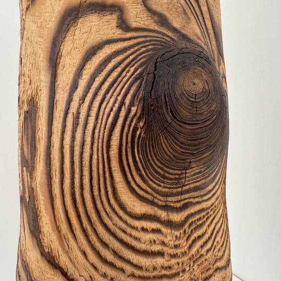 Image 1 of Brutalist tree trunk lamp base