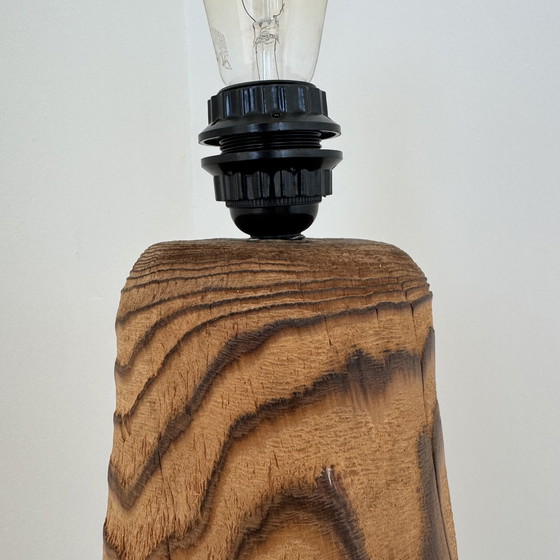 Image 1 of Brutalist tree trunk lamp base