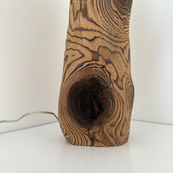 Image 1 of Brutalist tree trunk lamp base