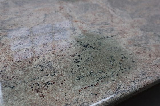 Image 1 of Minimalist Pink Granite Coffee Table, 1980'S Belgium