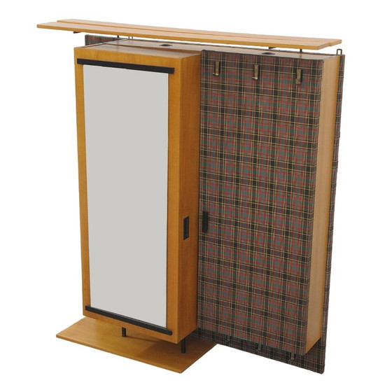 Image 1 of Vintage multi-purpose coat stand in ash wood and metal by AGP - Holz, Germany, 1960