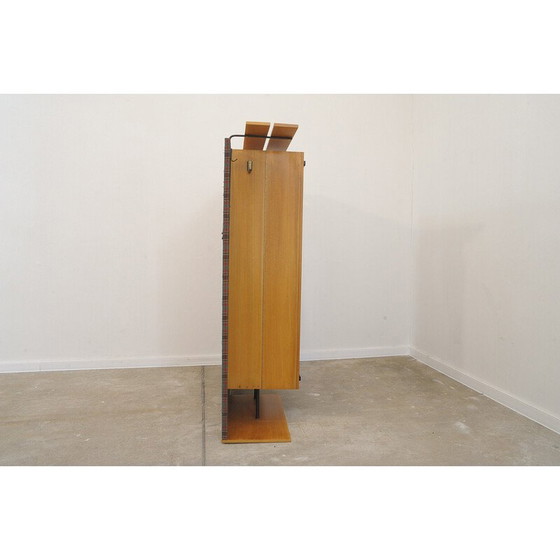 Image 1 of Vintage multi-purpose coat stand in ash wood and metal by AGP - Holz, Germany, 1960