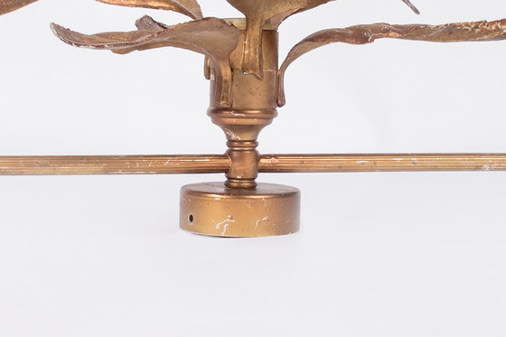 Image 1 of Vintage brass wall light from the 1970s