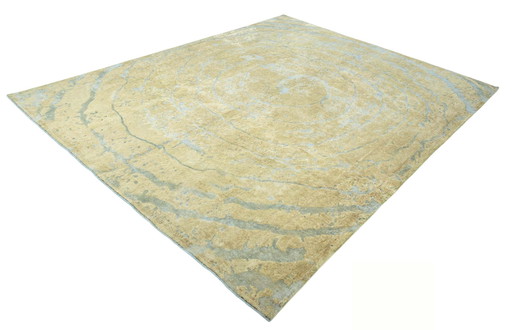 Alfombra real vintage anudada a mano de 367 x 292 cm