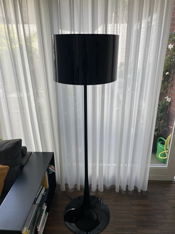 Image 1 of 2x Flos Spun Light Floor Lamp Black