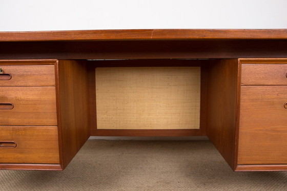 Image 1 of Danish Teak Executive Desk Model 206 By Arne Vodder For Sibast 1960.