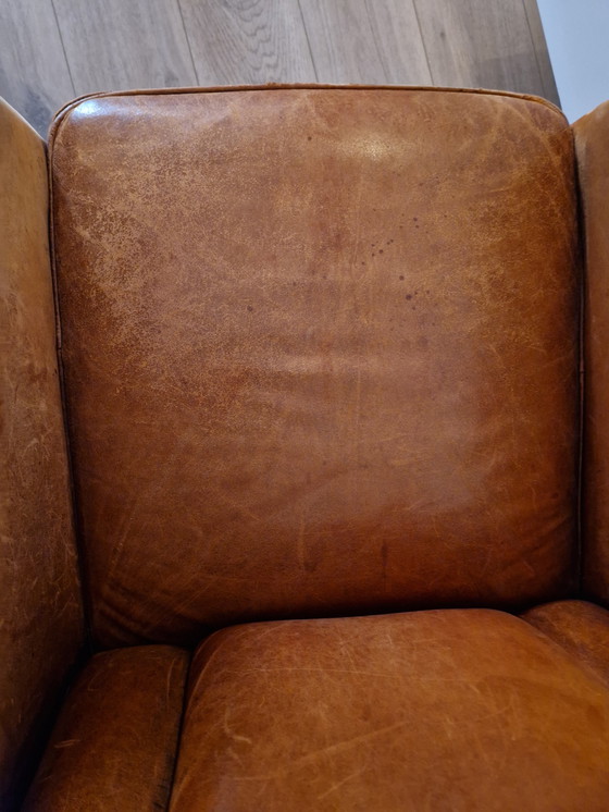 Image 1 of 2 poltrone vintage in pelle di pecora