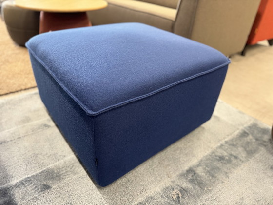 Image 1 of Gelderland Hocker Chivaso Blue Fabric