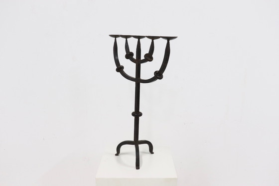 Image 1 of Brutalist 5 Arm Candle Holder 