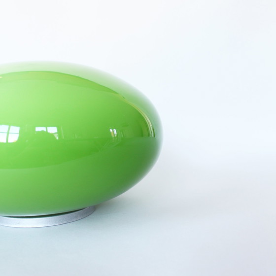 Image 1 of Lampada da tavolo vintage a forma di sfera di vetro XL