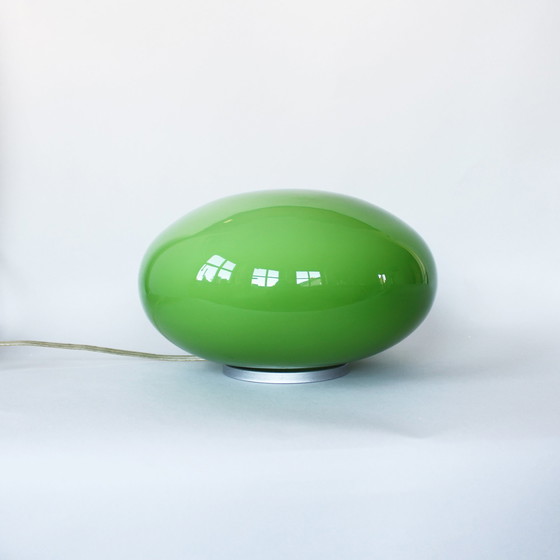 Image 1 of Lampada da tavolo vintage a forma di sfera di vetro XL