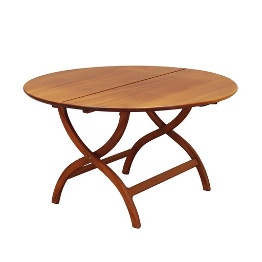 Round Mahogany Coffee Table, Danish Design, 1970S, Production: Denmark