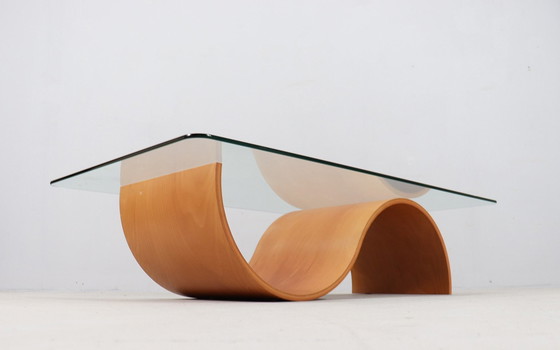 Image 1 of Coffee table in organic form, teak, Italy, 1980s