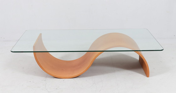 Image 1 of Coffee table in organic form, teak, Italy, 1980s