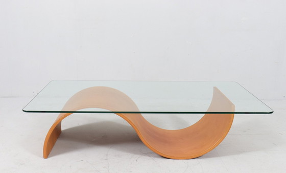 Image 1 of Coffee table in organic form, teak, Italy, 1980s