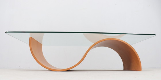 Image 1 of Coffee table in organic form, teak, Italy, 1980s