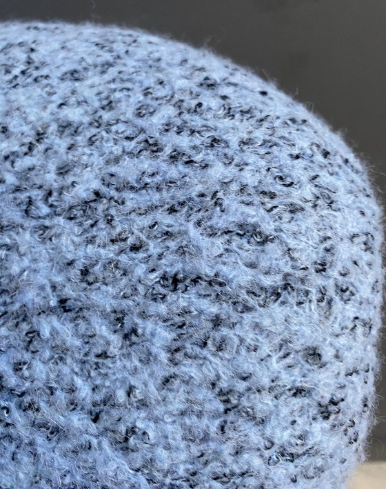 Image 1 of Sedia da cocktail in lana blu anni '60