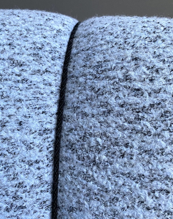 Image 1 of Sedia da cocktail in lana blu anni '60