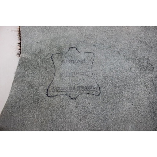 Vintage Brazilian brindle cowhide