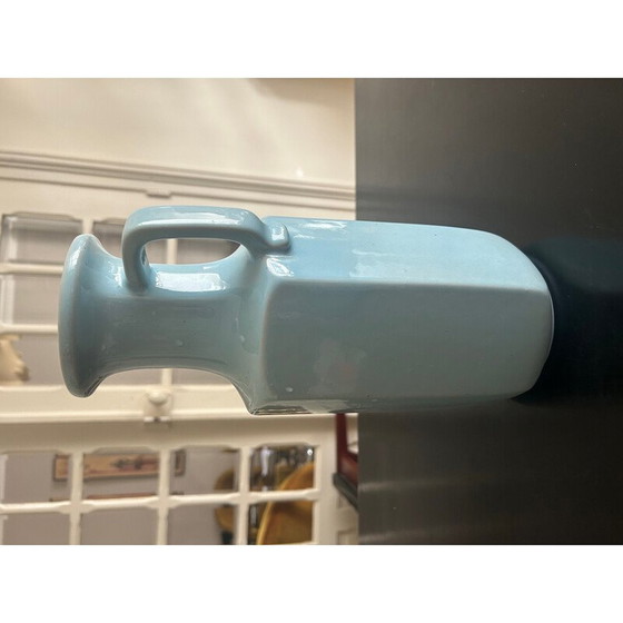 Image 1 of Vaso vintage in ceramica blu smaltata per Scheurich West, Germania Ovest 1970