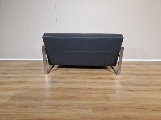 Image 1 of Montel Apple 2 Seater Sofa Anthracite Leather Design