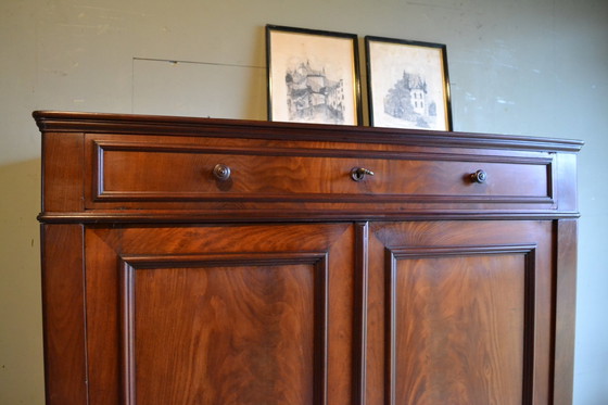 Image 1 of Antique Mahogany Wooden Maid's Cupboard.