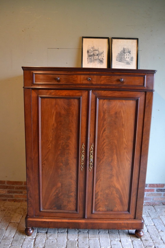 Image 1 of Antique Mahogany Wooden Maid's Cupboard.