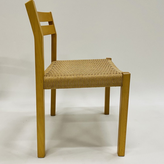 Image 1 of 4X Jl Moller Dining Chairs Papercord