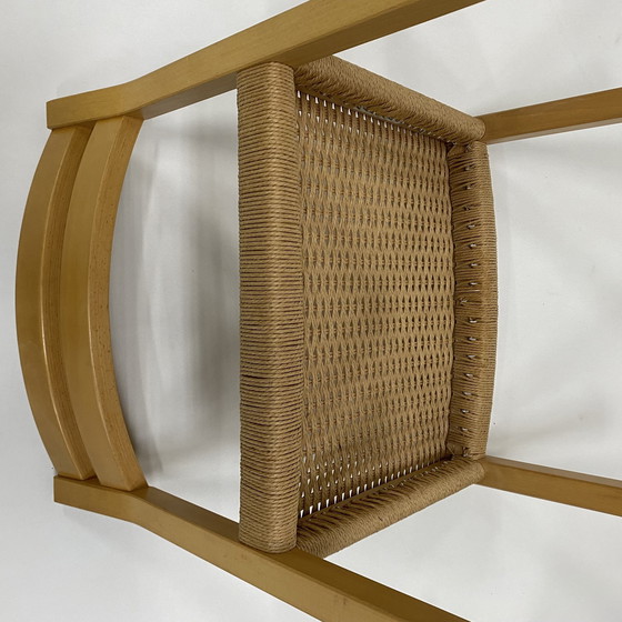 Image 1 of 4X Jl Moller Dining Chairs Papercord